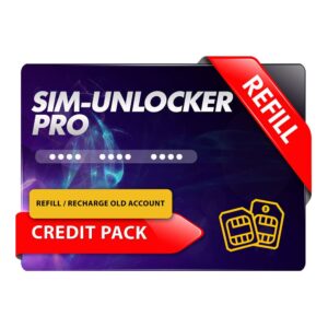 Sim-Unlocker Pro Credit Refill / ReCharge Old Account [ Any Quantity ]