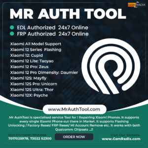 Mr Auth Tool - Xiaomi EDL | FRP Credits 10 Credit Pack